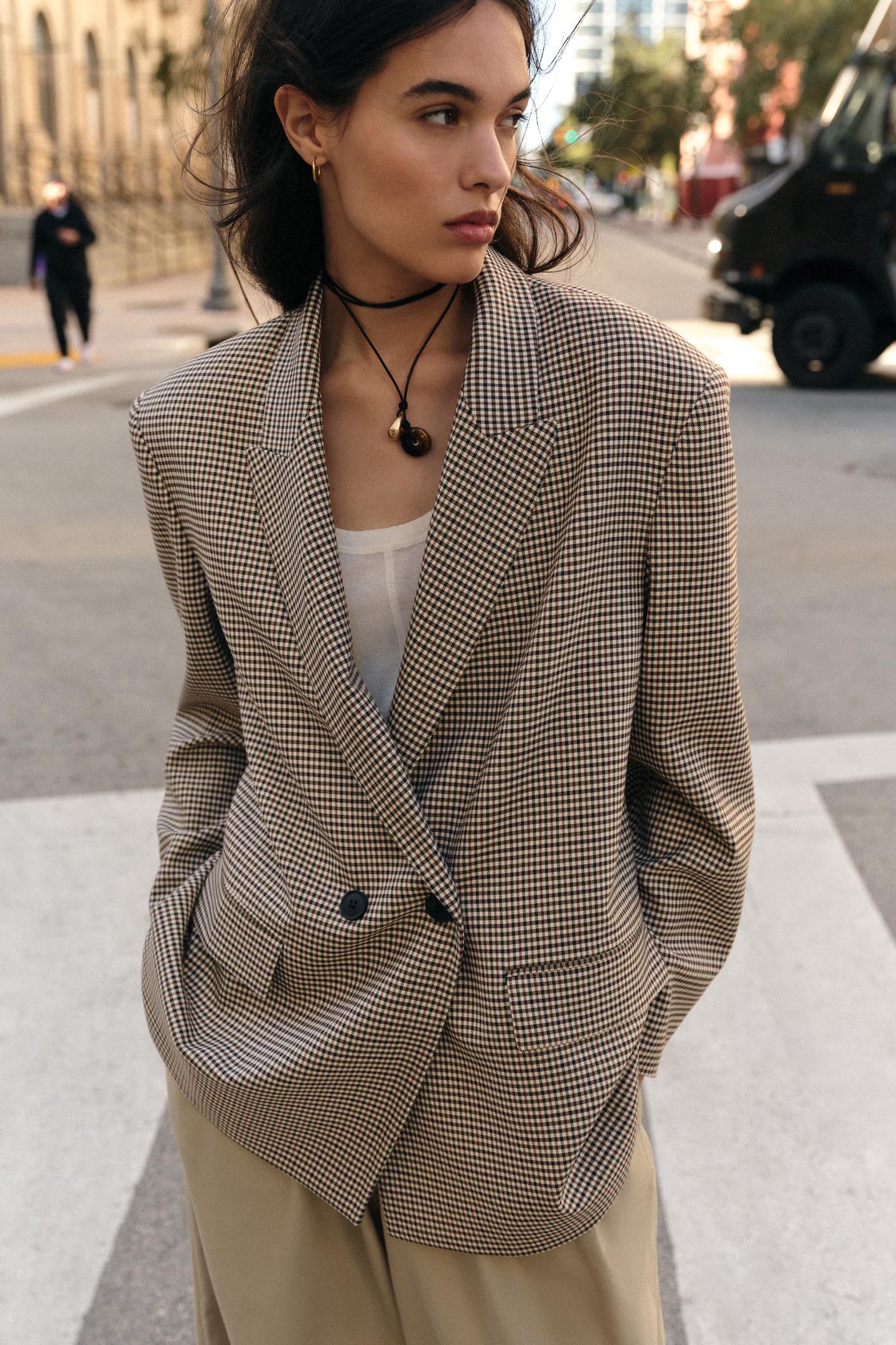 VESTE OVERSIZE À BOUTONNAGE CROISÉ
