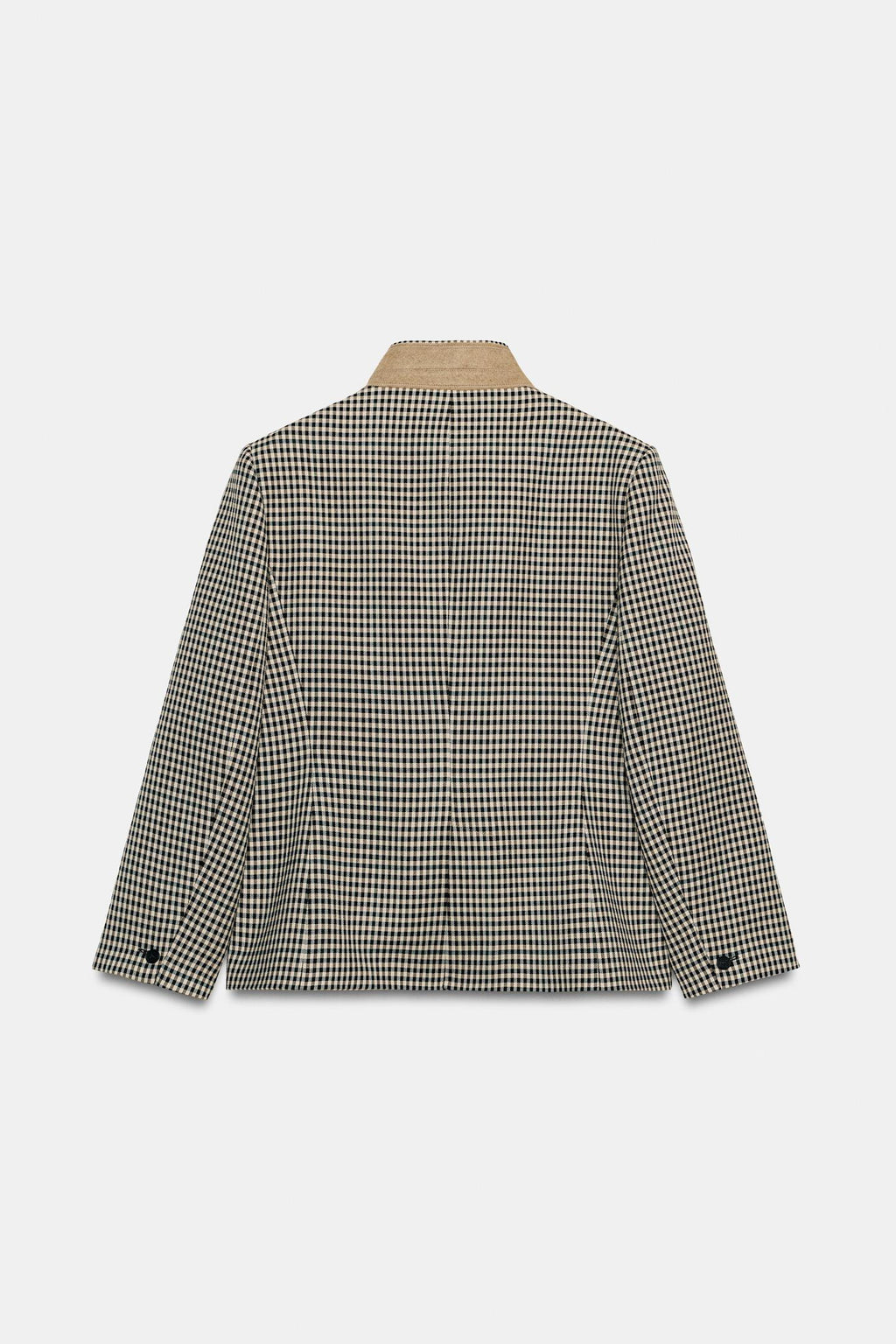 BLAZER À CARREAUX COL MIXTE EZ SIGNATURE