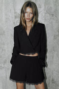 VESTE COURTE DENTELLE