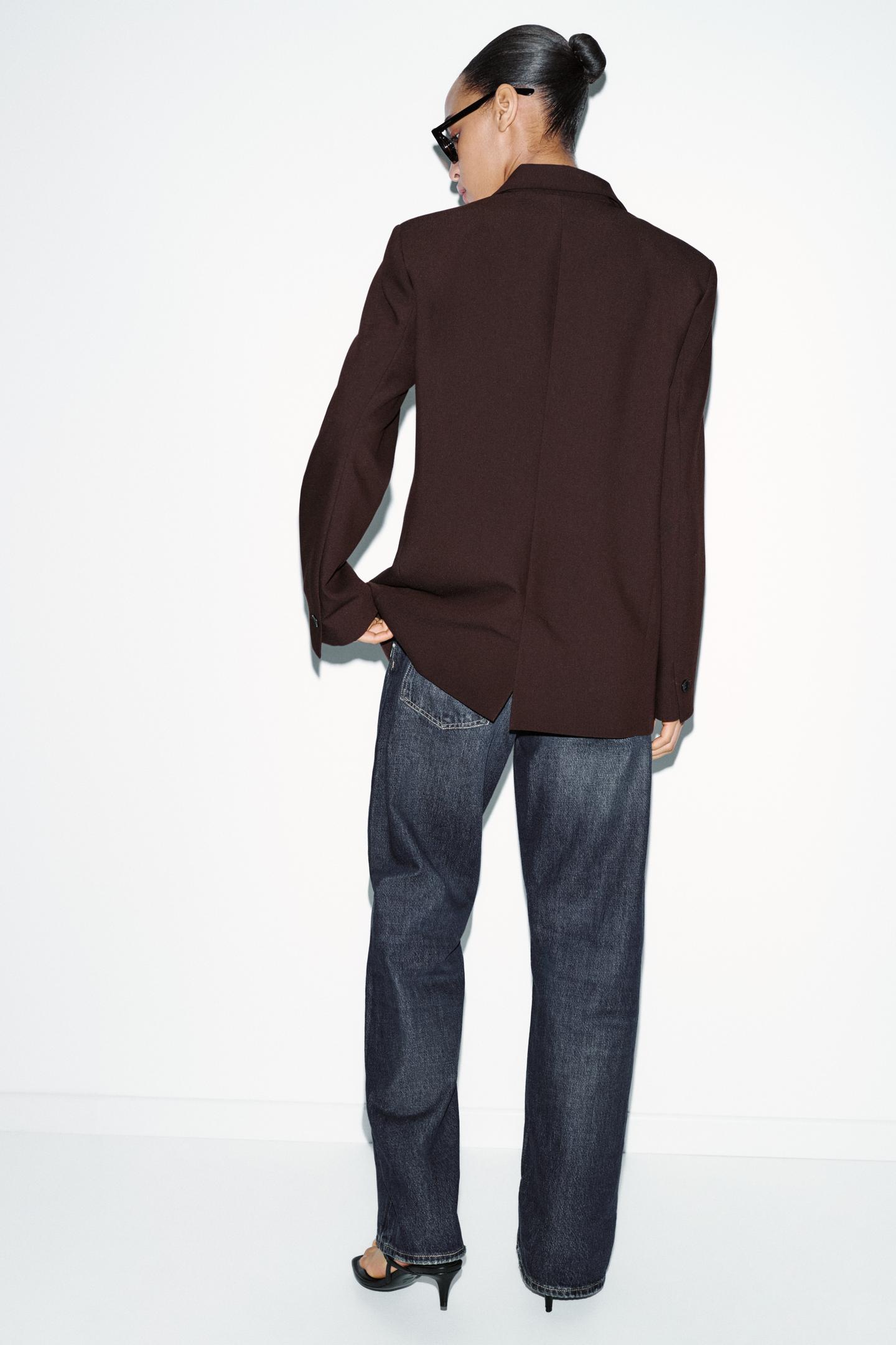 VESTE DROITE À ÉPAULETTES