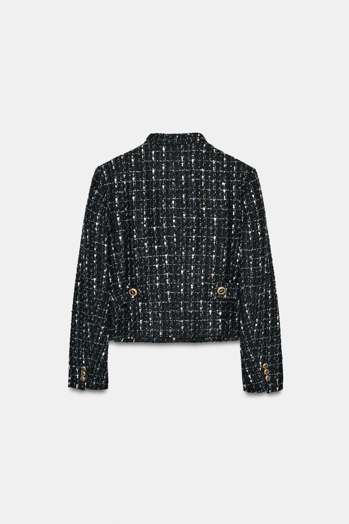 BLAZER STRUCTURÉ À FIL MÉTALLISÉ