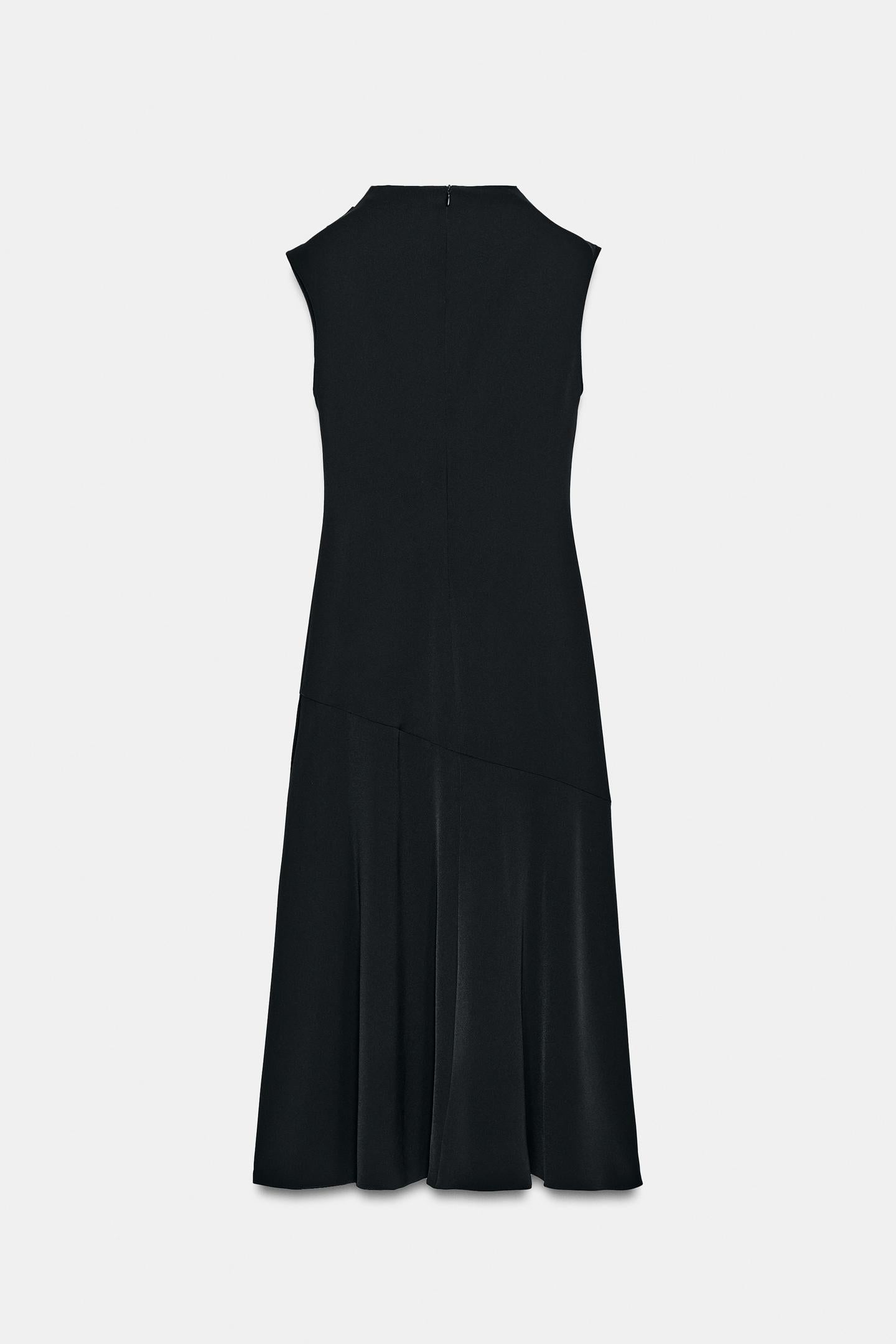 Robe mi-longue asymétrique