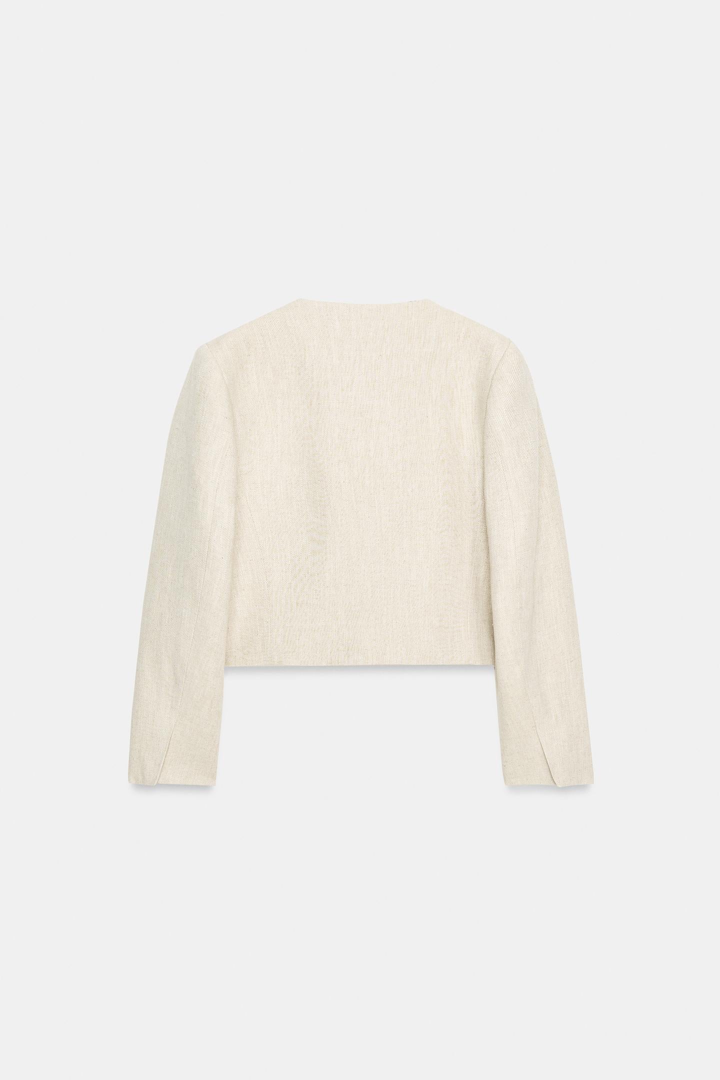 BLAZER EN TISSU RUSTIQUE