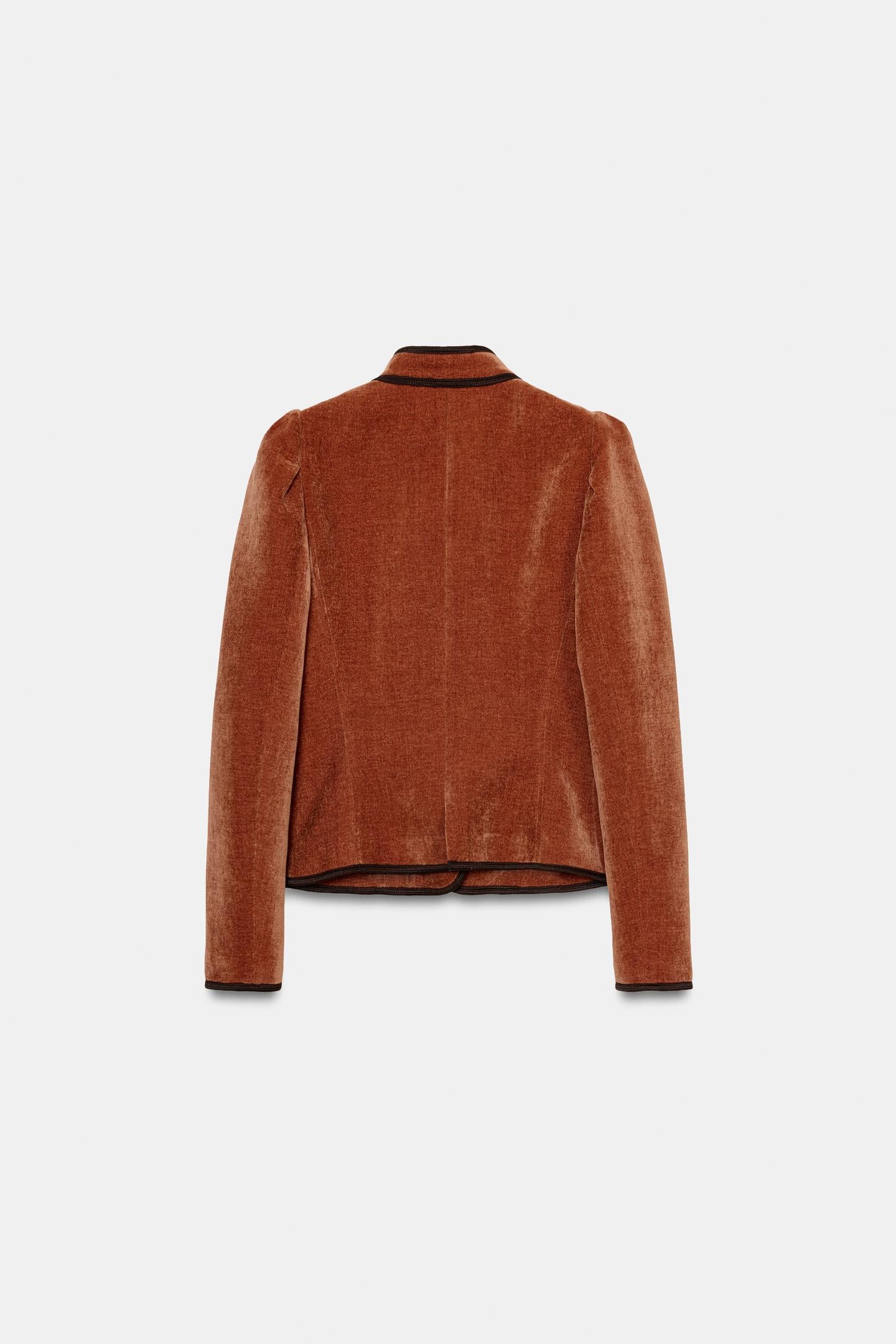VESTE À LISERÉS EN CONTRASTE