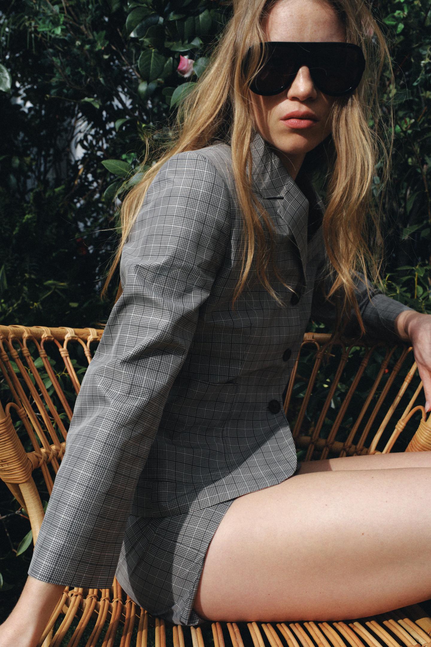 BLAZER À CARREAUX EZ SIGNATURE