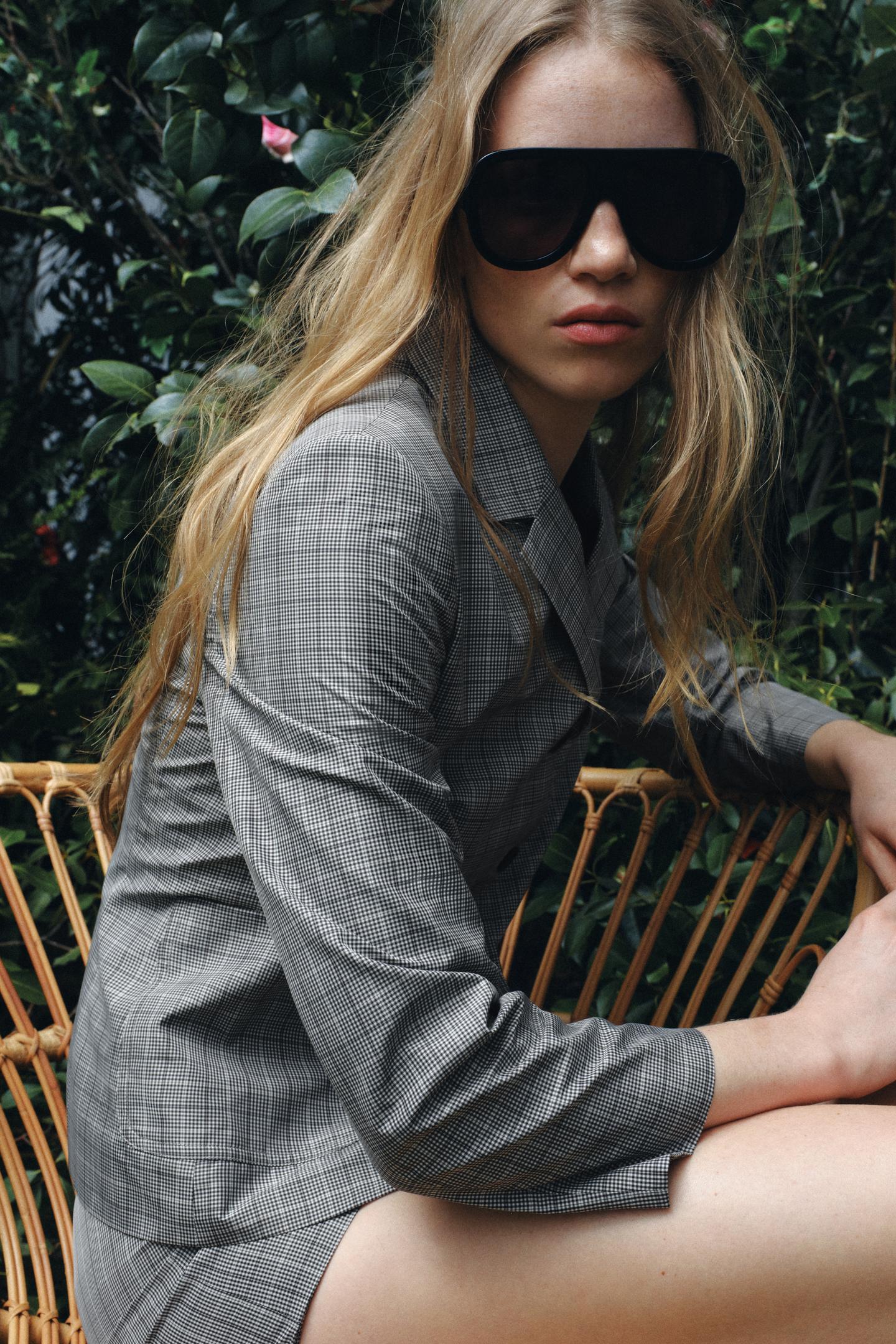 BLAZER À CARREAUX EZ SIGNATURE