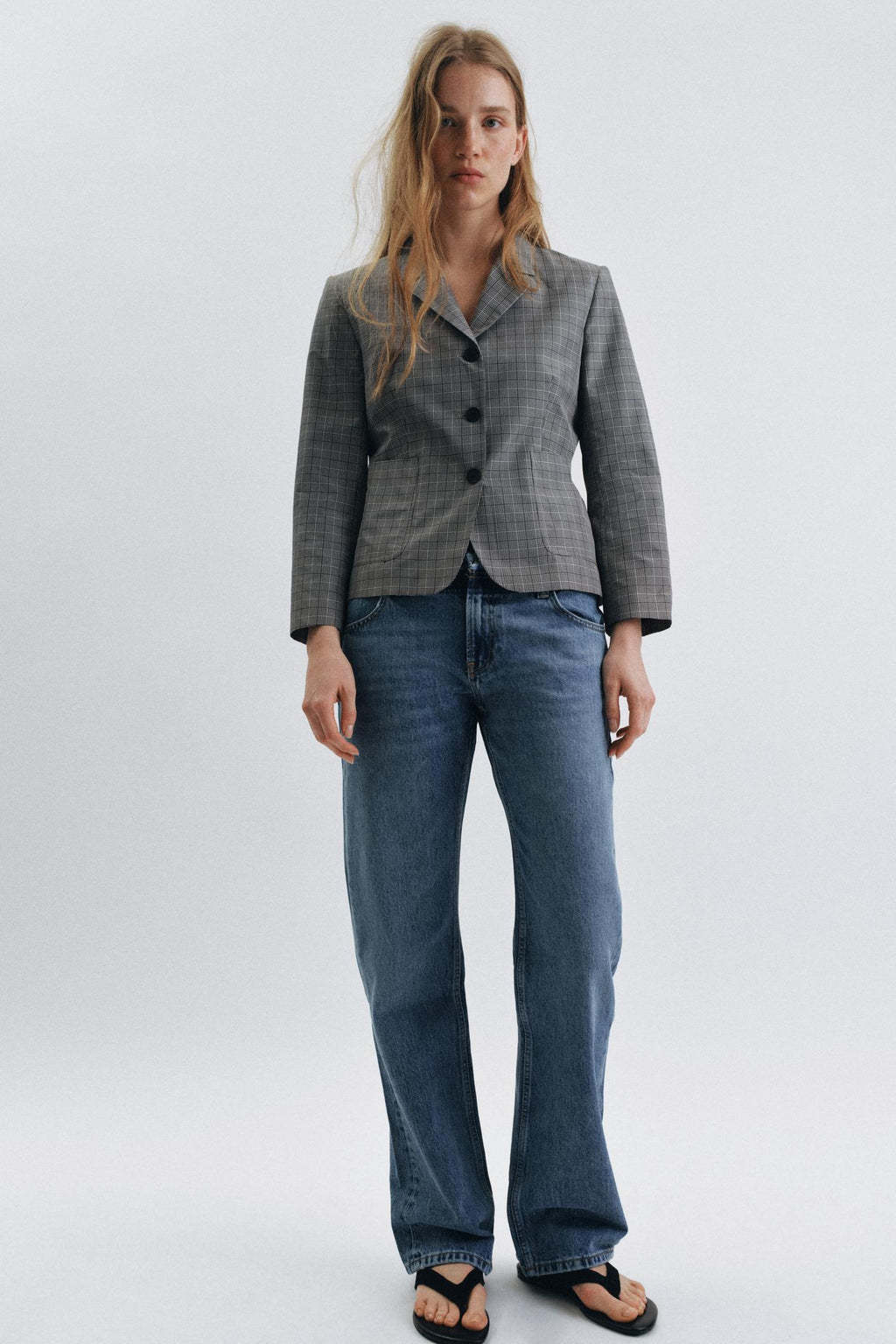 BLAZER À CARREAUX EZ SIGNATURE