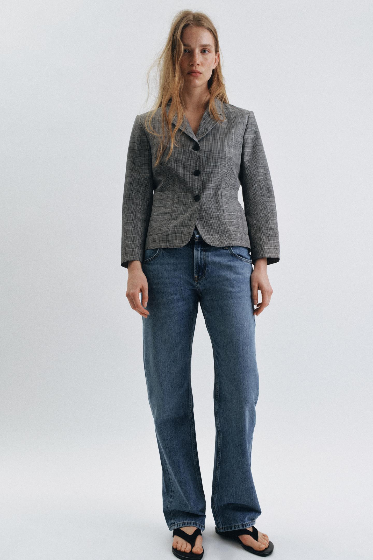 BLAZER À CARREAUX EZ SIGNATURE