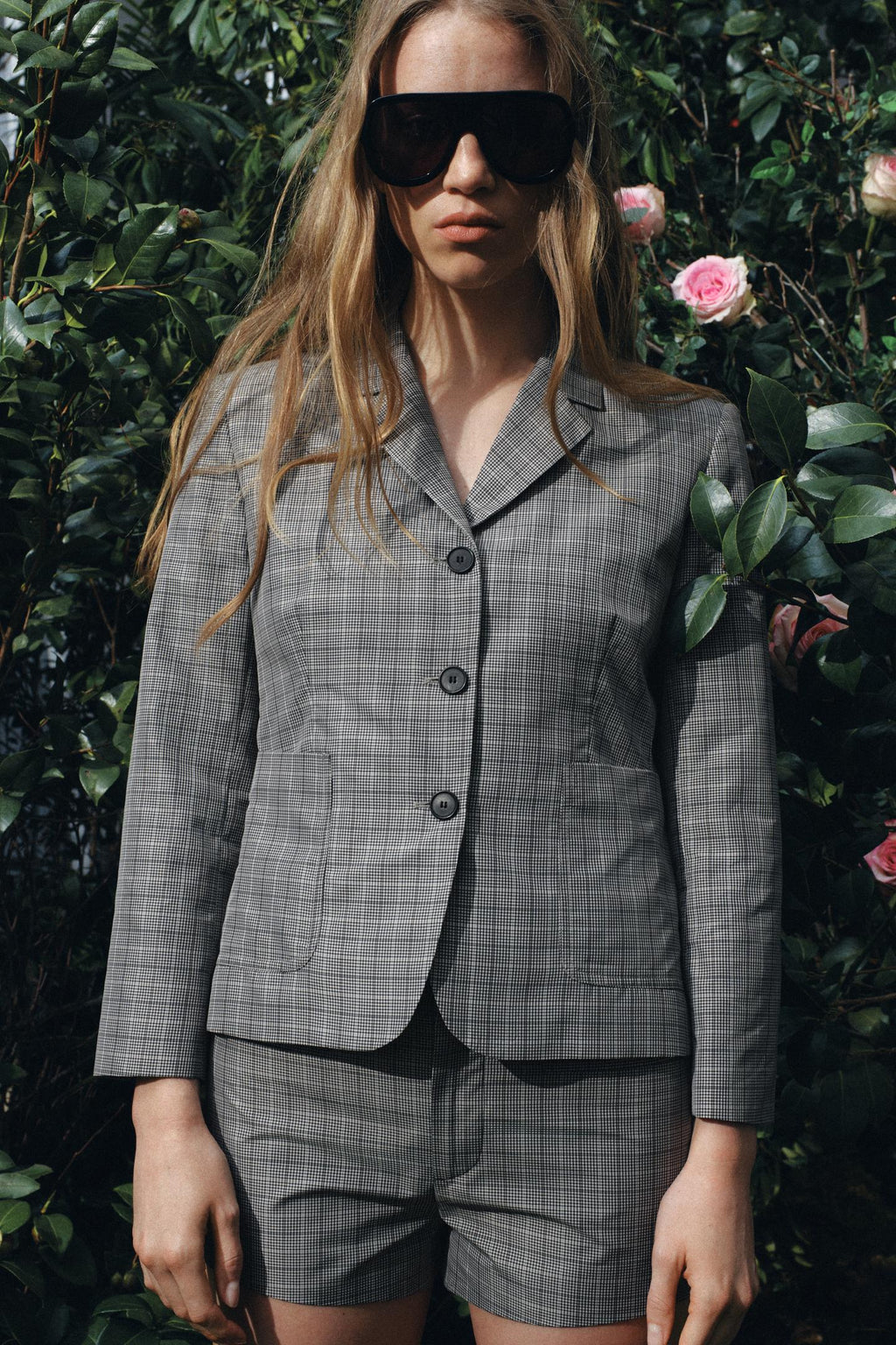 BLAZER À CARREAUX EZ SIGNATURE