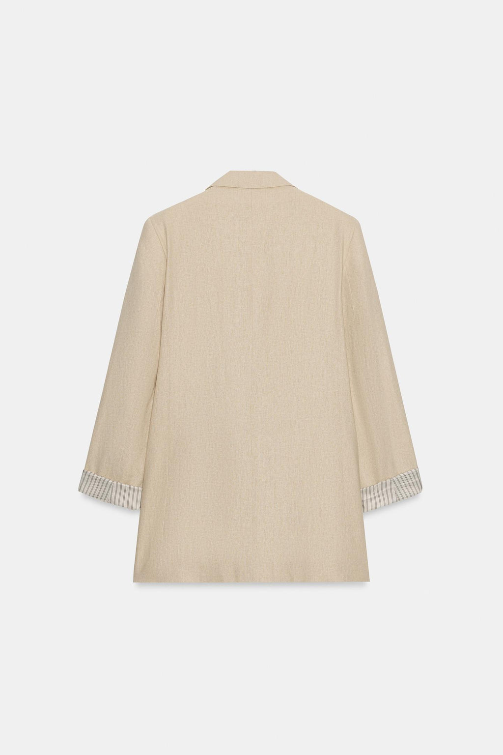 VESTE AVEC LIN À MANCHES RETROUSSÉES