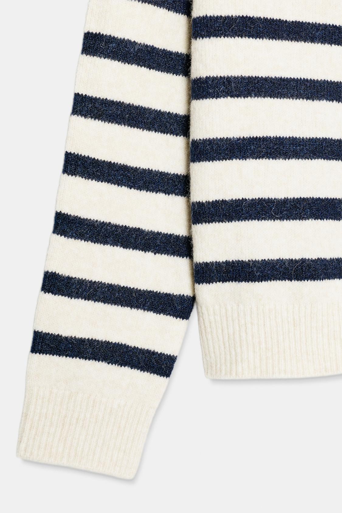 PULL EN MAILLE À RAYURES
