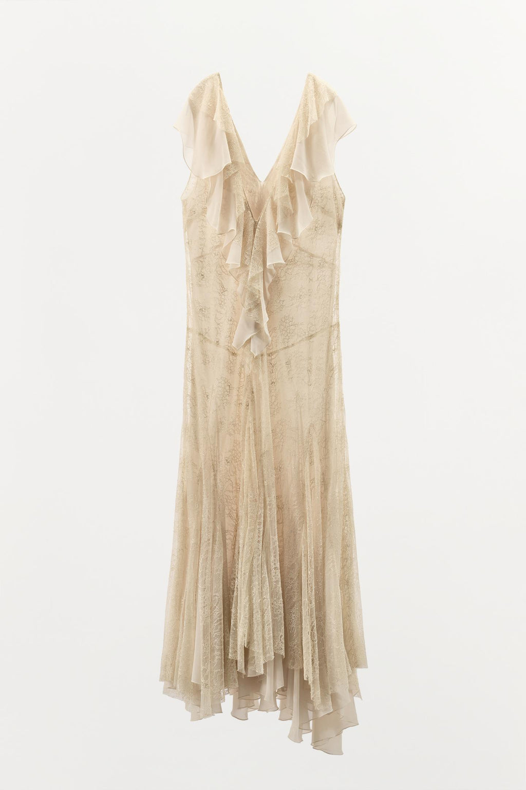 ROBE VOLANTS DENTELLE EZ SIGNATURE