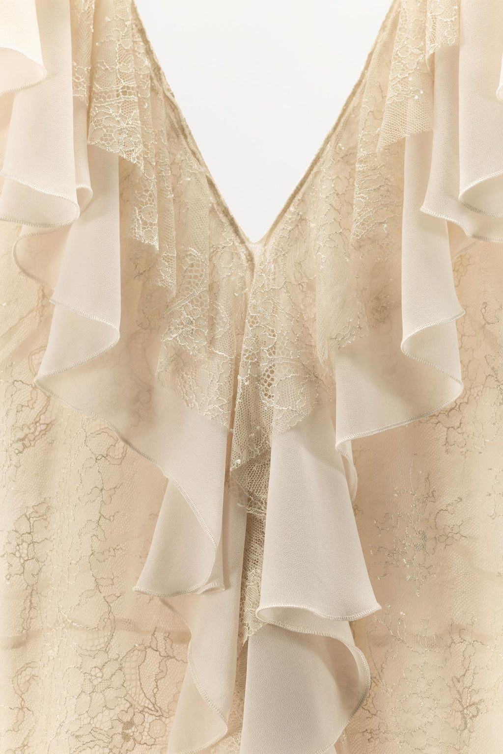 ROBE VOLANTS DENTELLE EZ SIGNATURE