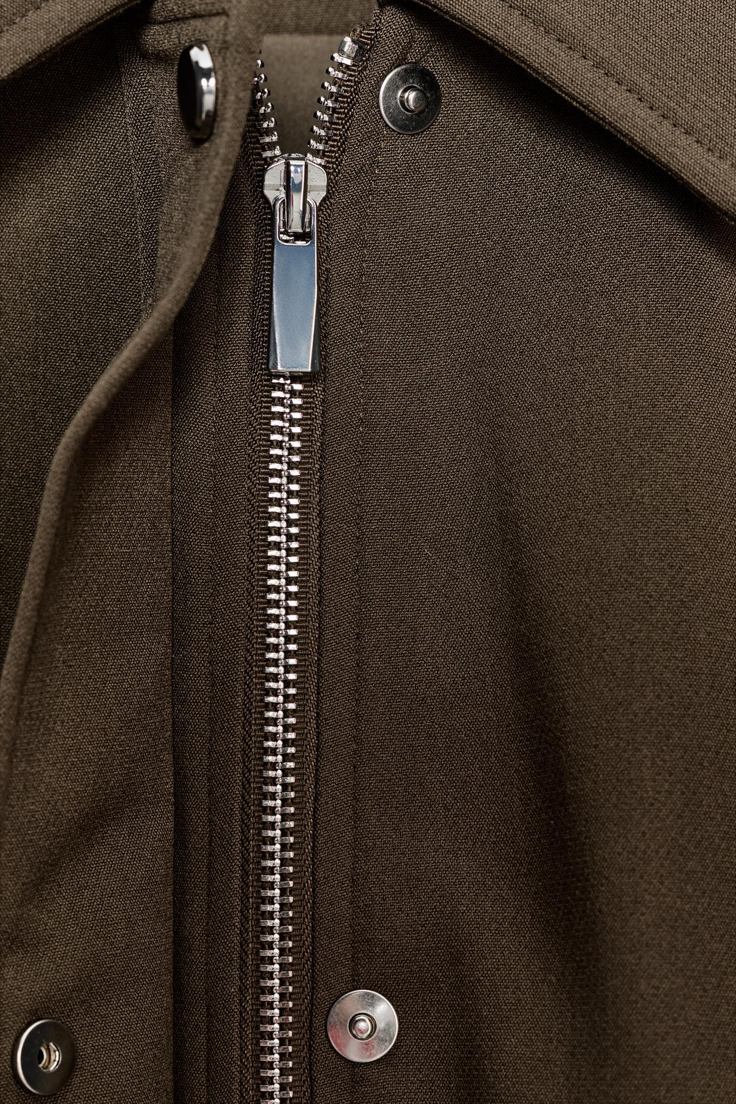 VESTE BOMBER À MANCHES RETROUSSÉES