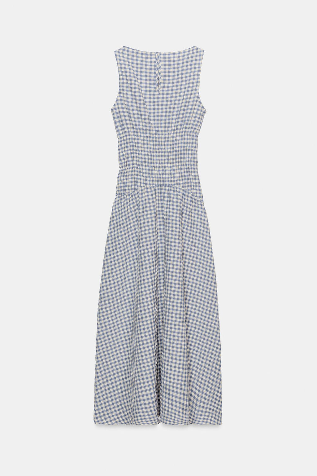 Robe mi-longue à carreaux vichy