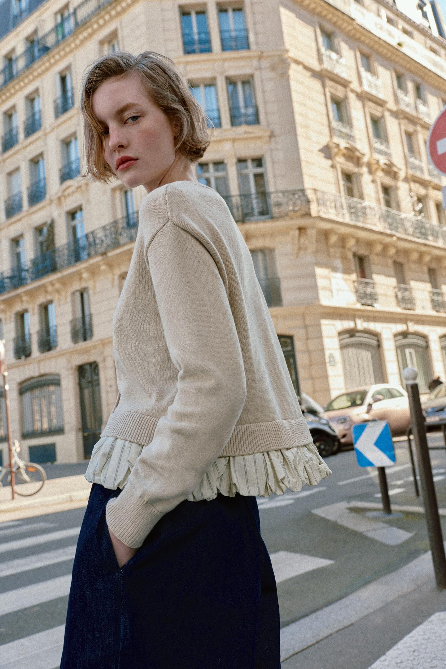 GILET EN MAILLE BIMATIÈRE