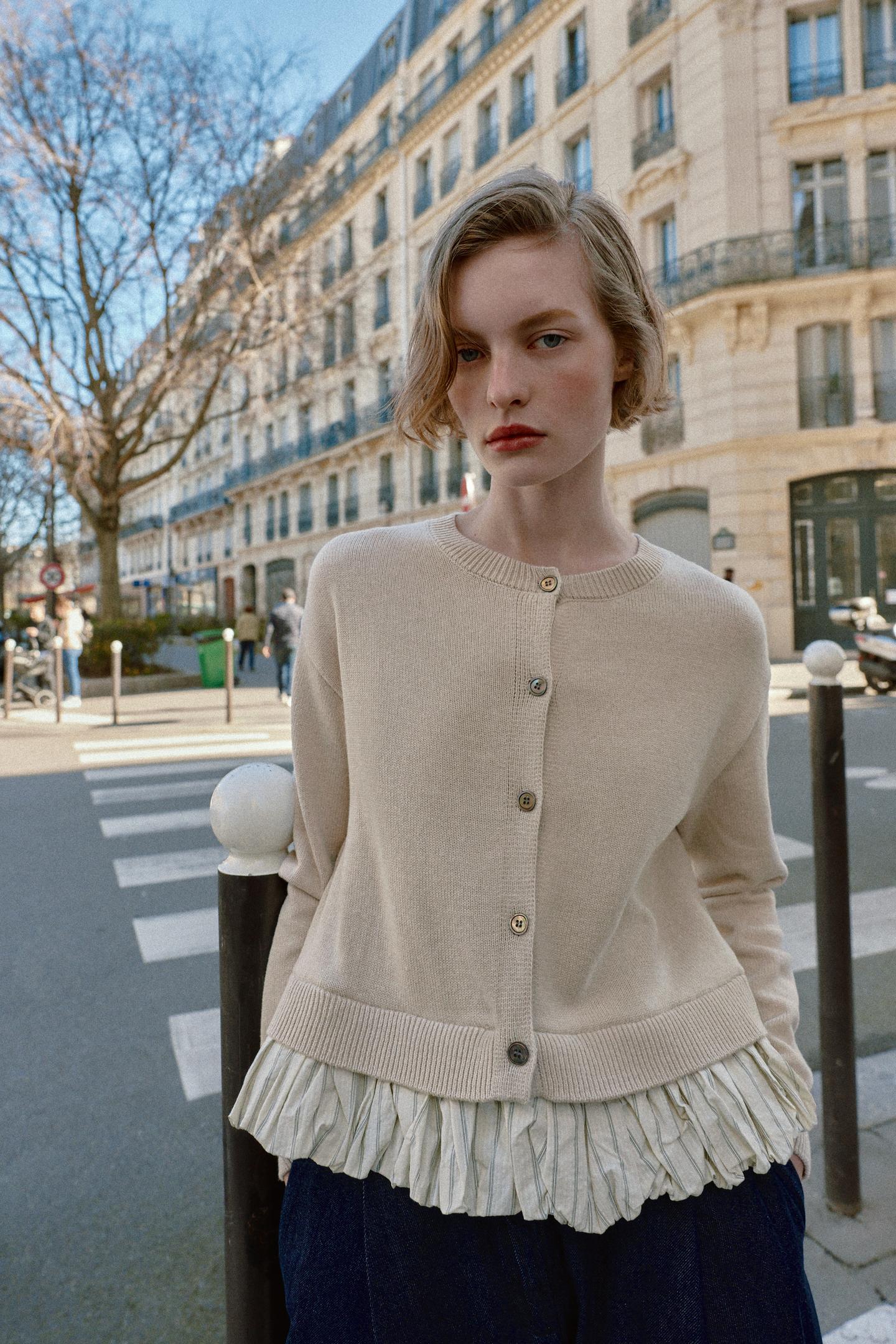 GILET EN MAILLE BIMATIÈRE