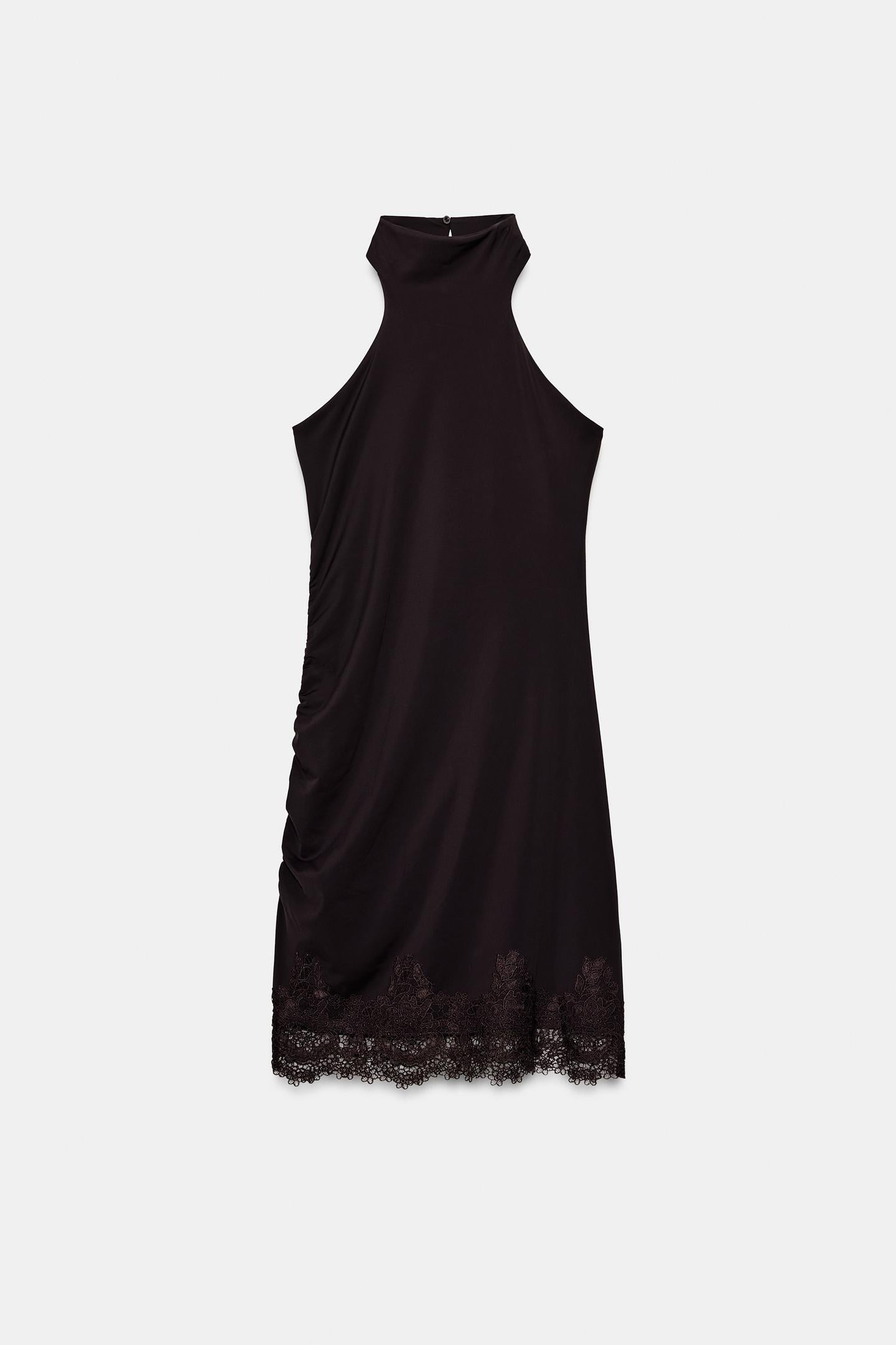 ROBE HALTER EN DENTELLE