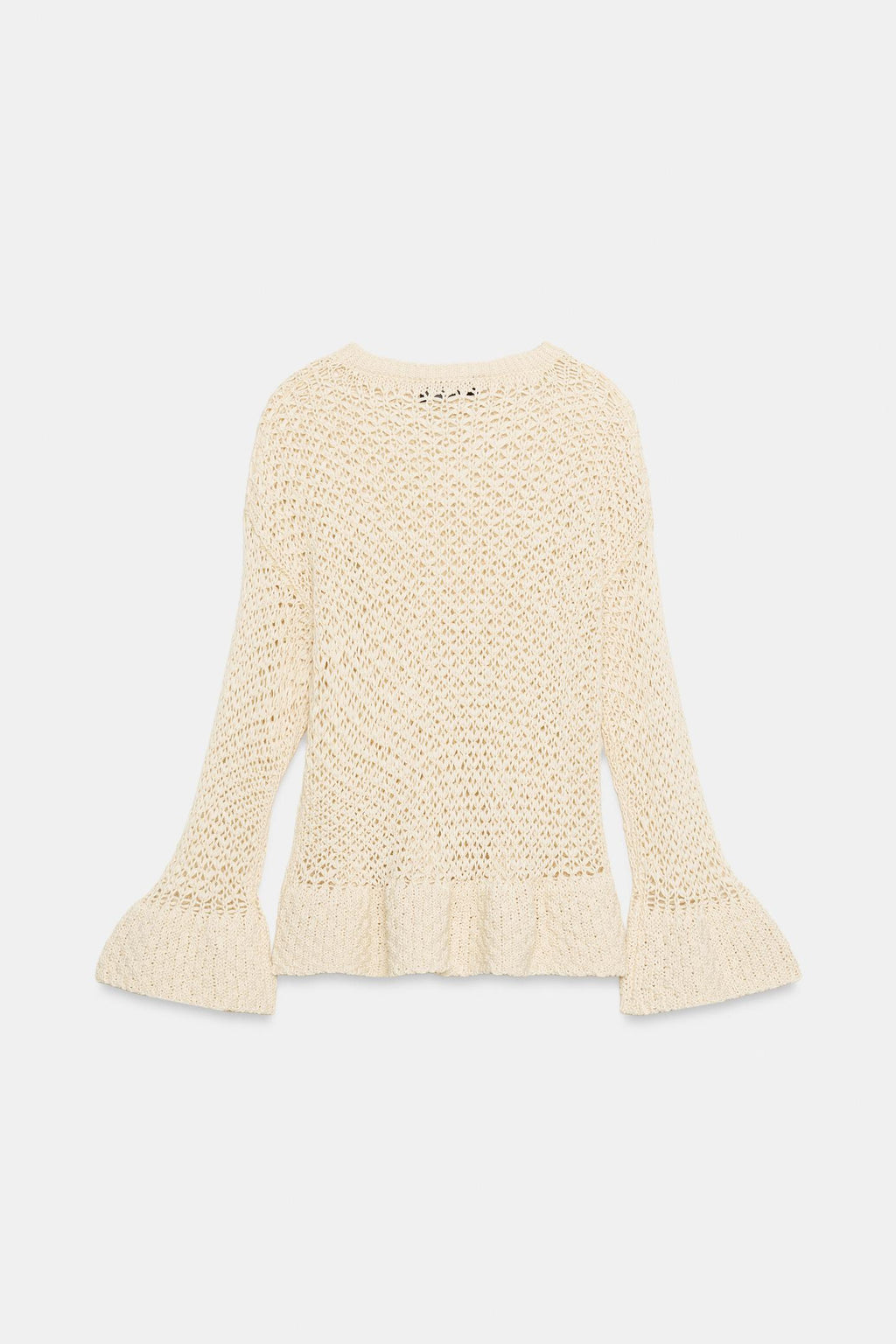 PULL EN MAILLE À VOLANTS