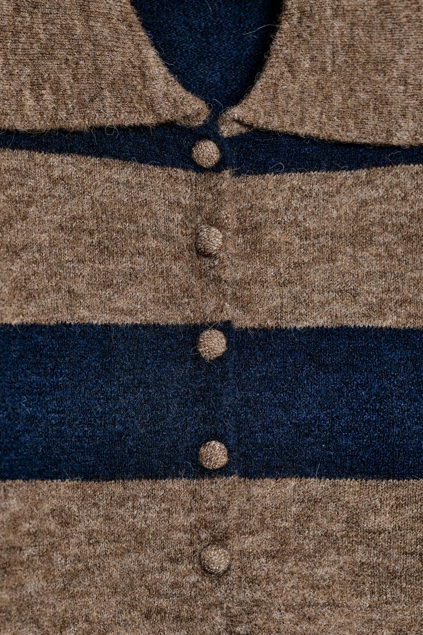 GILET EN MAILLE RAYÉ