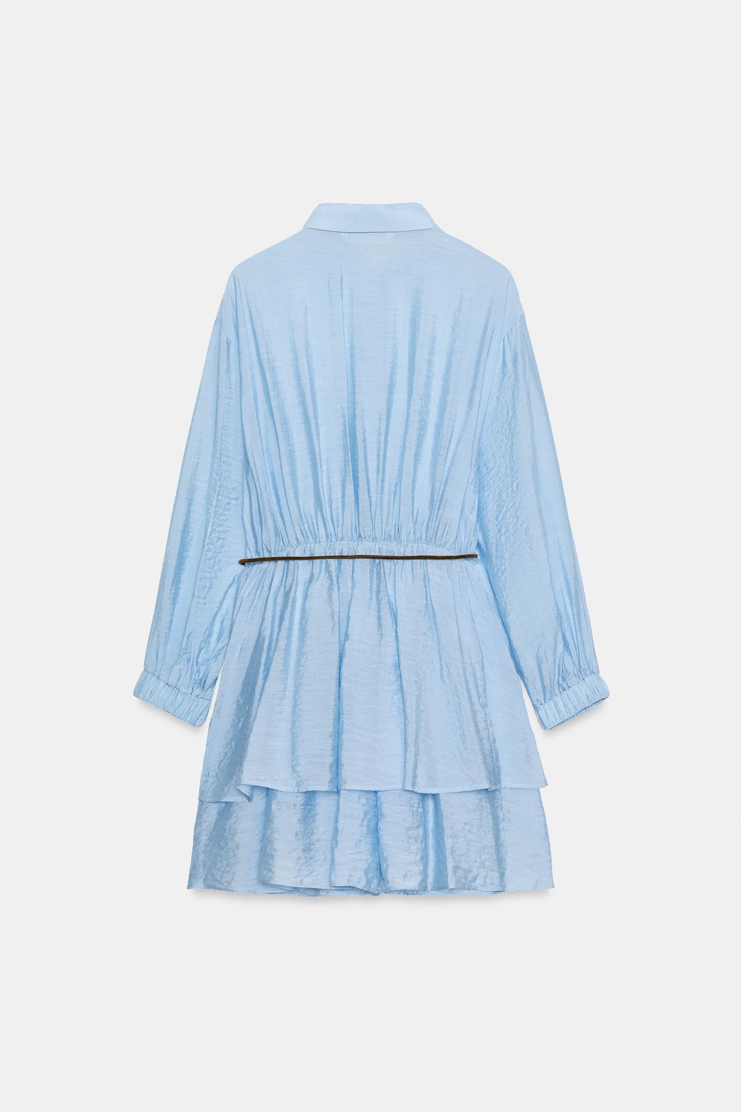 Robe courte avec ceinture et poche