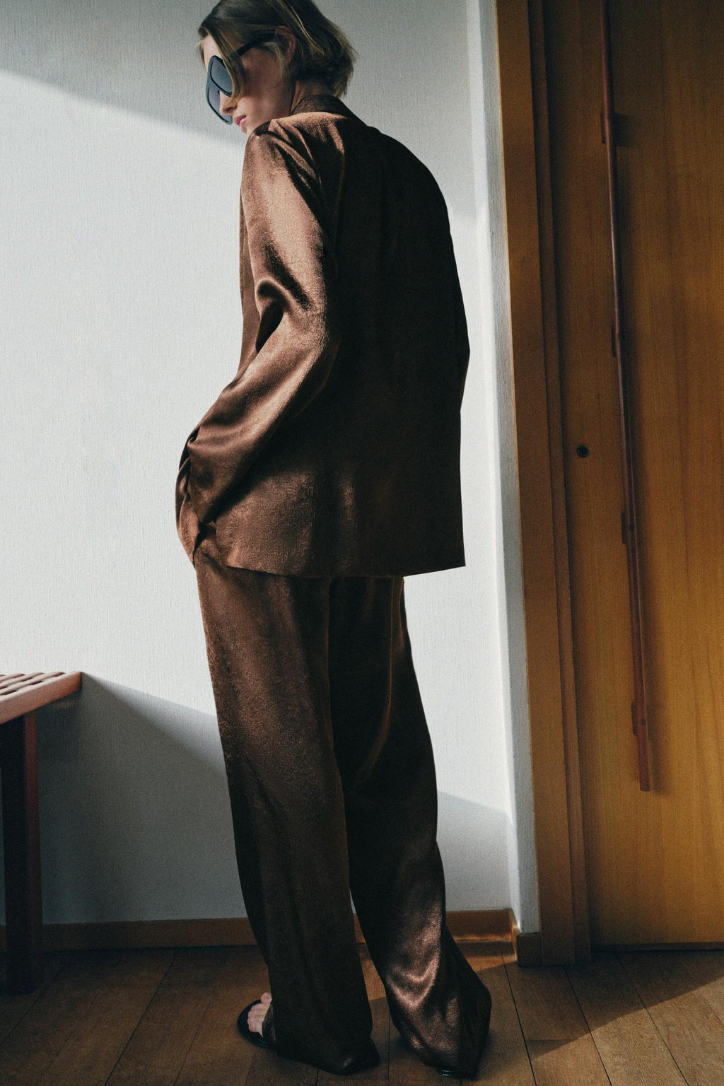VESTE FLUIDE EFFET FROISSÉ