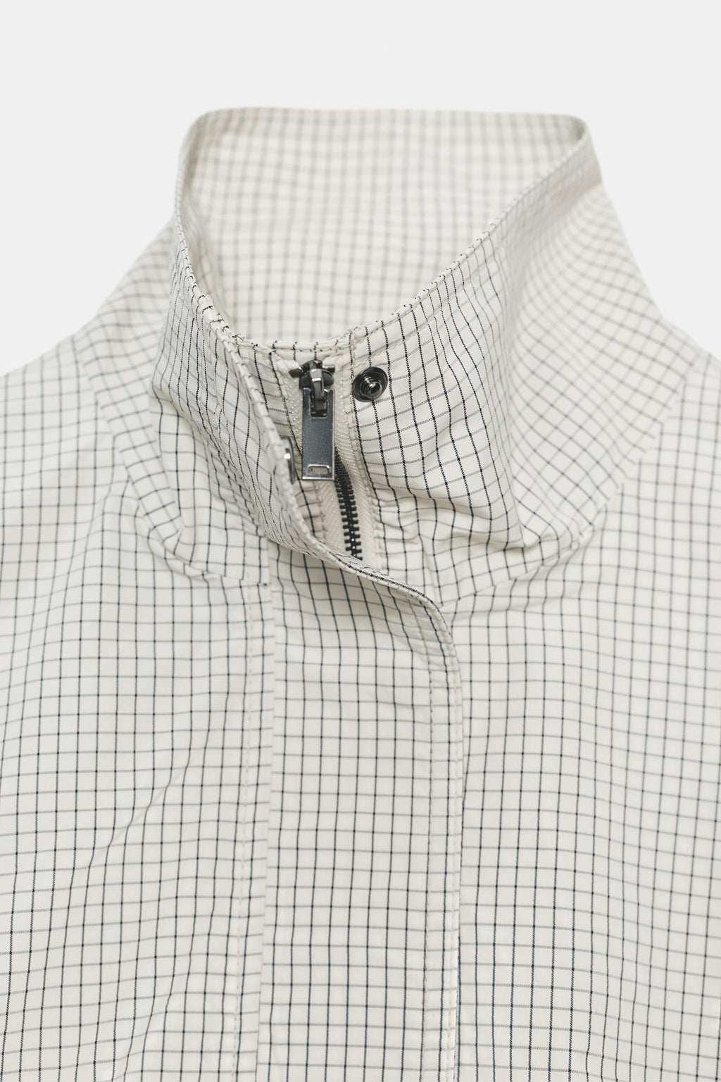 VESTE EN NYLON À CARREAUX