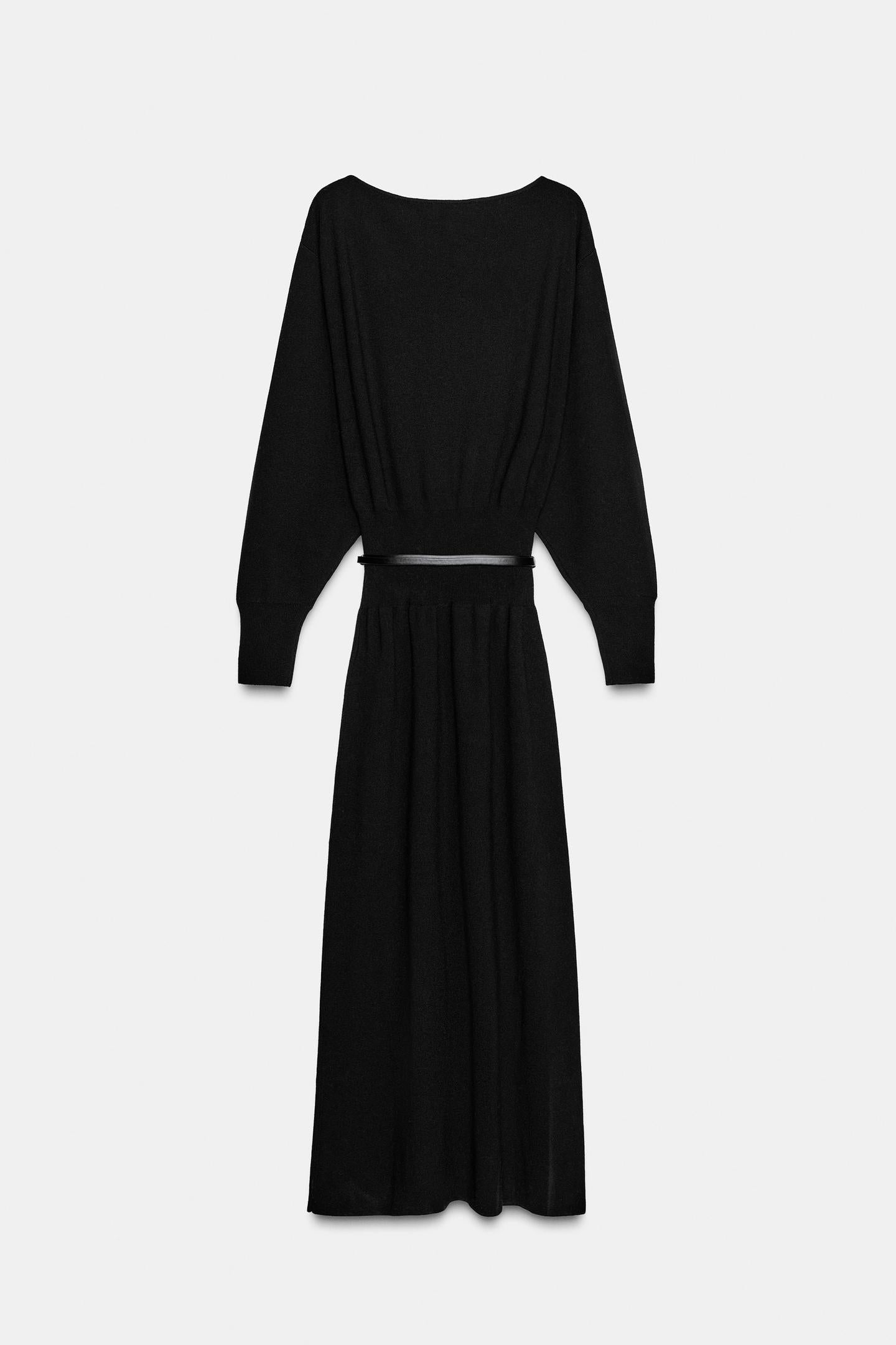 ROBE MI-LONGUE AVEC CEINTURE