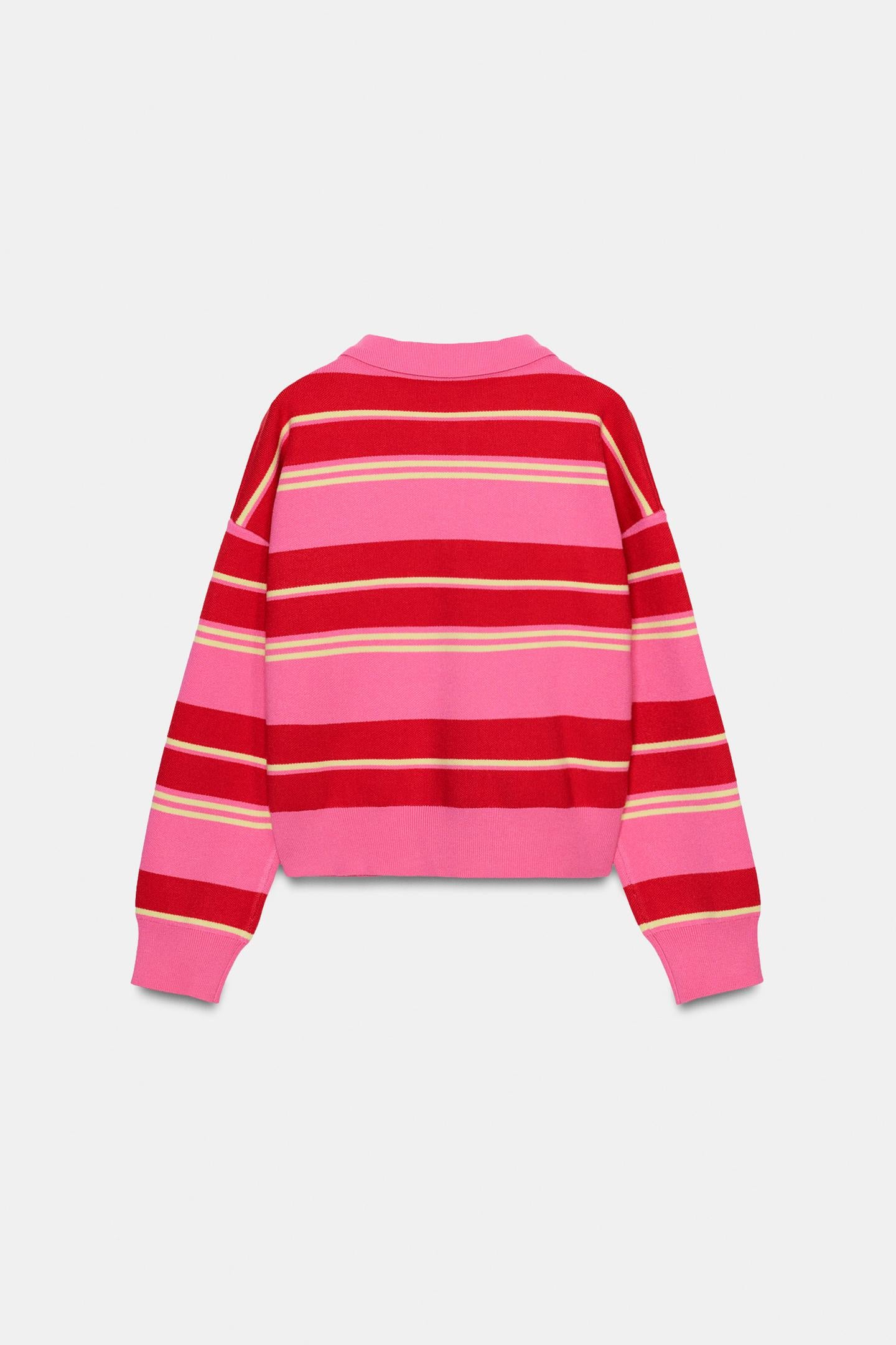POLO EN MAILLE À RAYURES