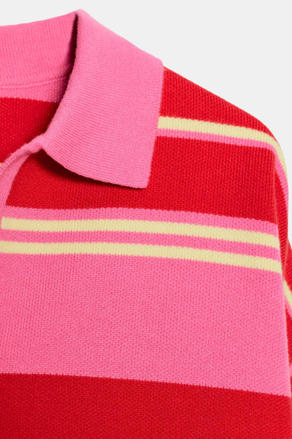 POLO EN MAILLE À RAYURES