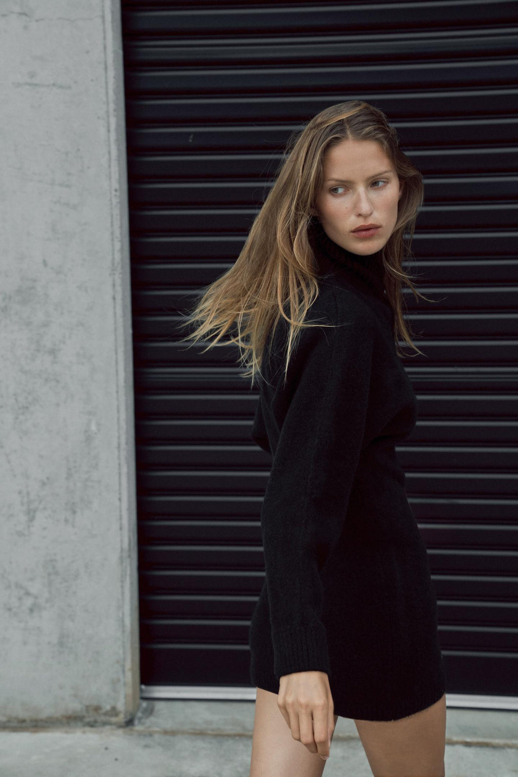 ROBE COURTE EN MAILLE DOUCE