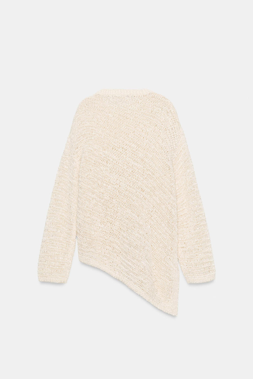 PULL OVERSIZE EN MAILLE ASYMÉTRIQUE