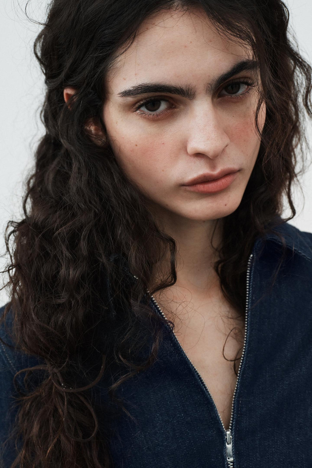 ROBE EN DENIM TRF À FERMETURE ÉCLAIR
