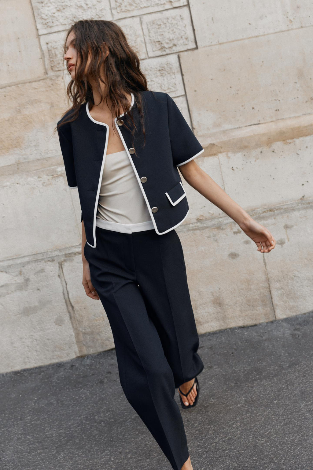 VESTE À MANCHES COURTES