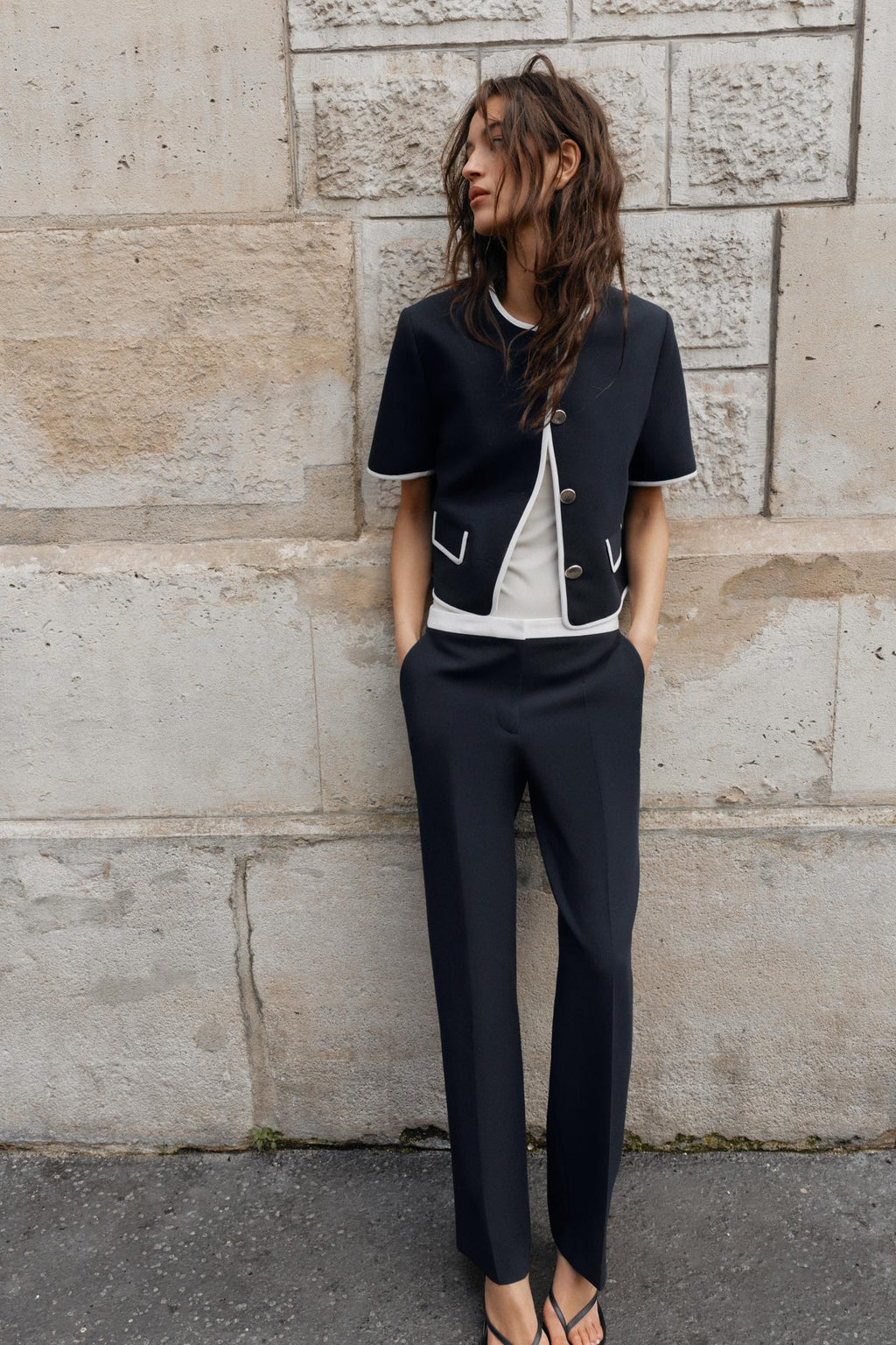 VESTE À MANCHES COURTES