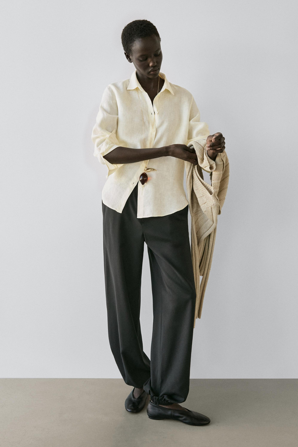 CHEMISE FLUIDE 100 % LIN