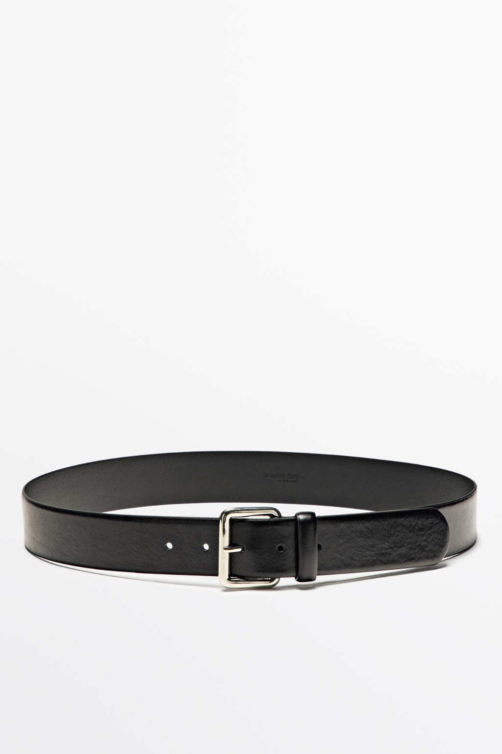 CEINTURE BOUCLE CARRÉE EN CUIR NAPPA