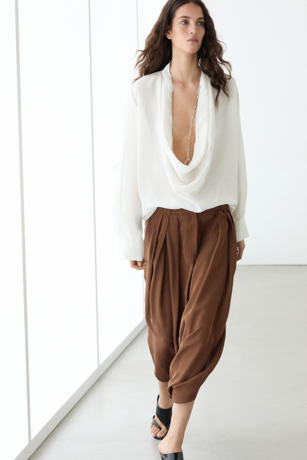 JUPE-CULOTTE FLUIDE PLISSÉE