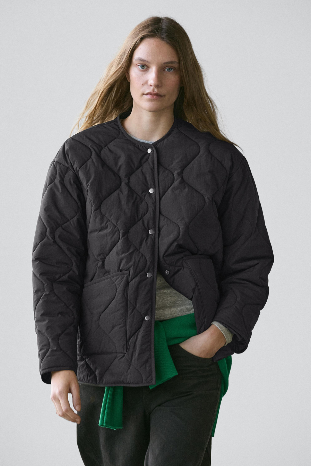 VESTE CAPE MATELASSÉE