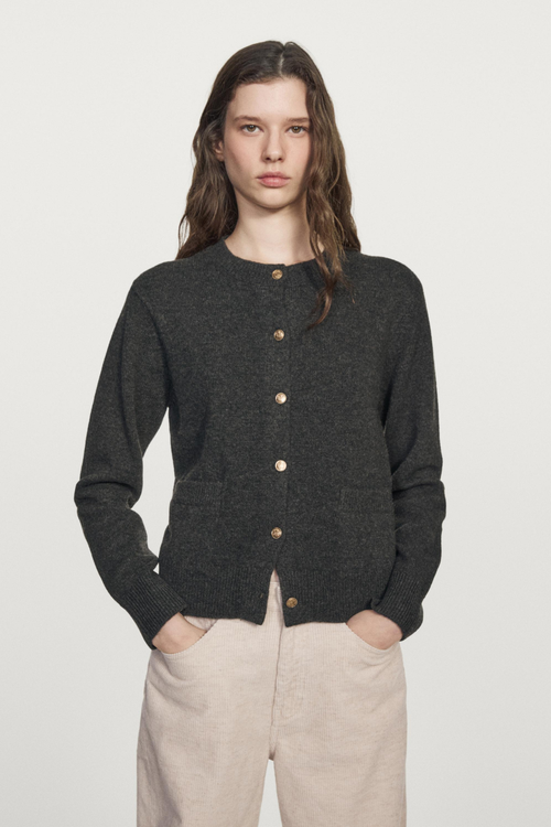 CARDIGAN BOUTONS DORÉS