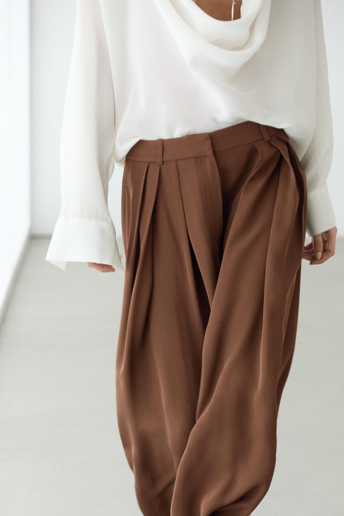 JUPE-CULOTTE FLUIDE PLISSÉE