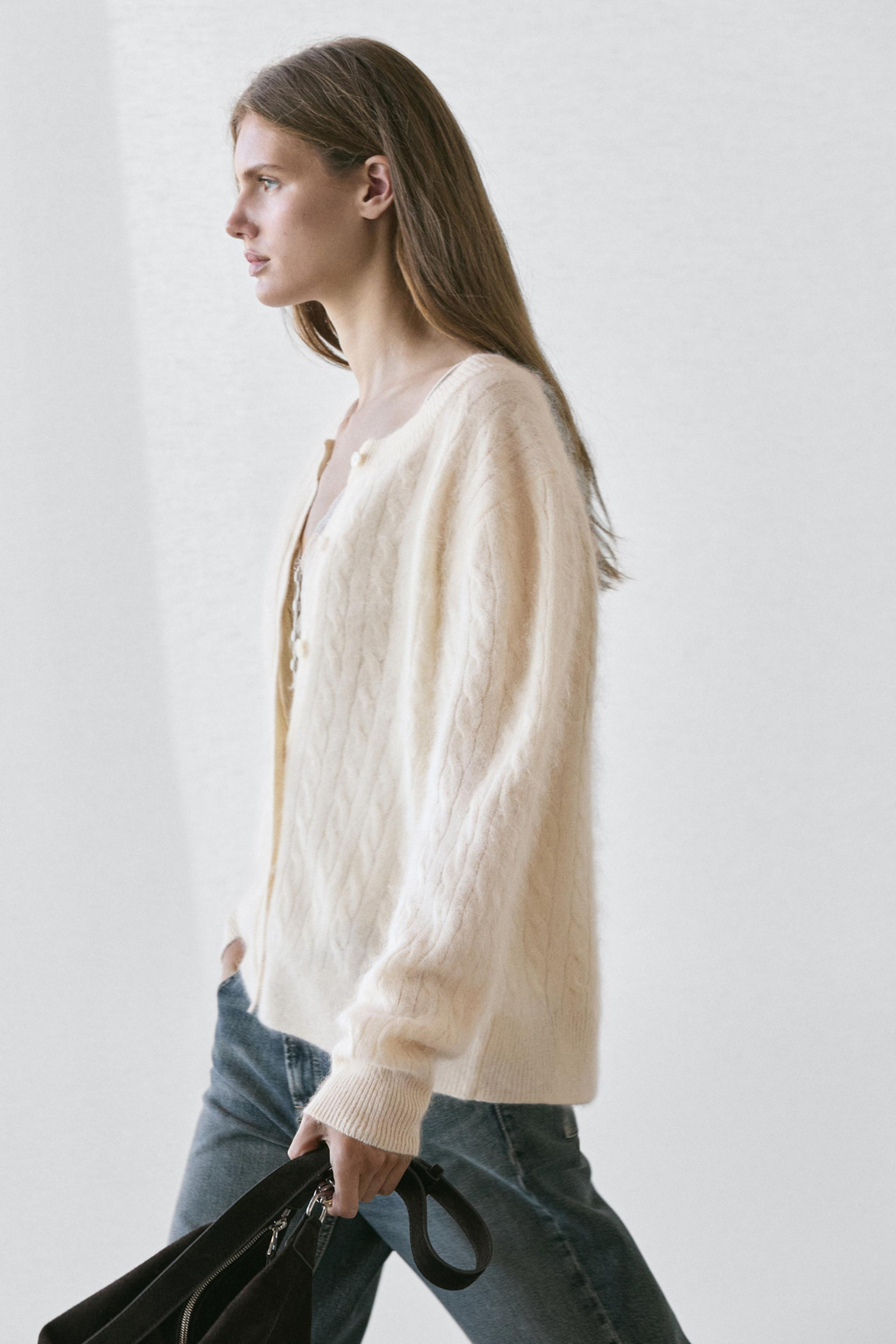 CARDIGAN LAINE TRESSÉ