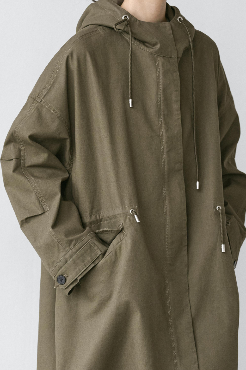 PARKA LONGUE EN COTON