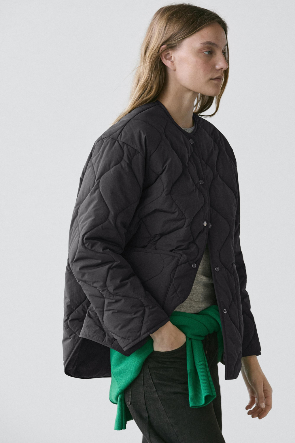 VESTE CAPE MATELASSÉE