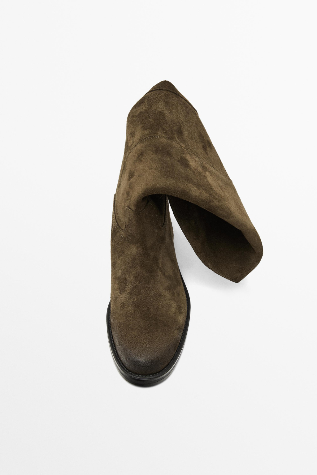 BOTTES ÉQUESTRE EN CROÛTE DE CUIR HUILÉES