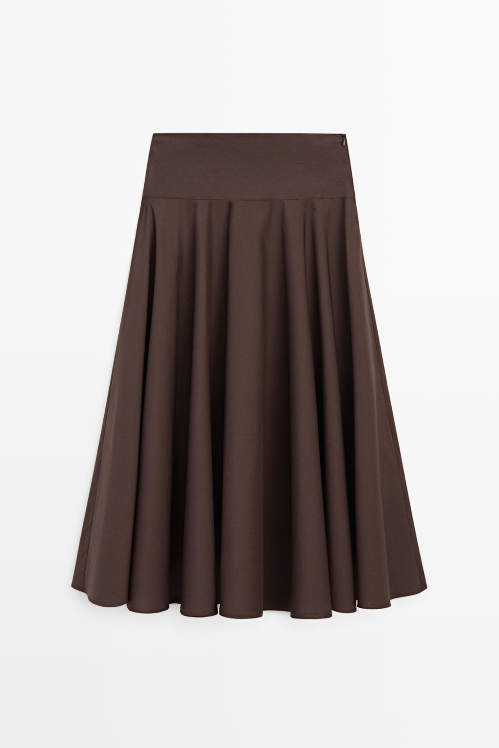 JUPE MIDI CEINTURE DÉTAIL COUTURES