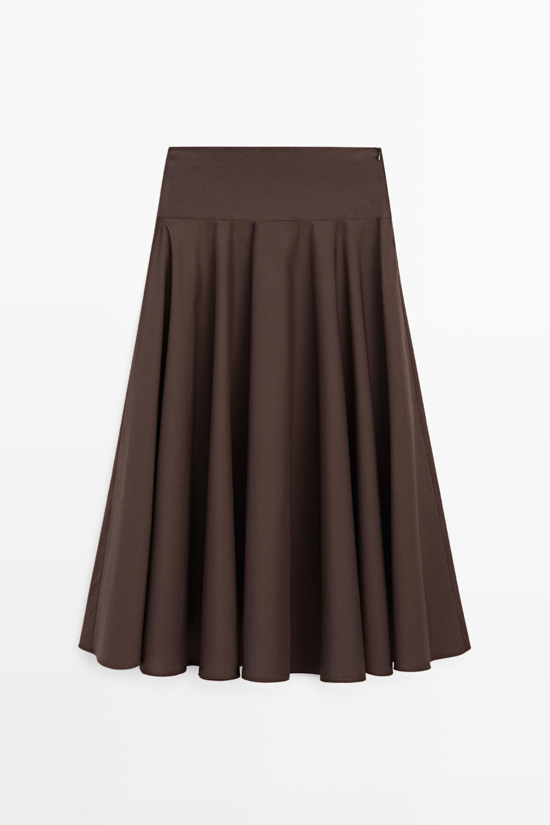 JUPE MIDI CEINTURE DÉTAIL COUTURES