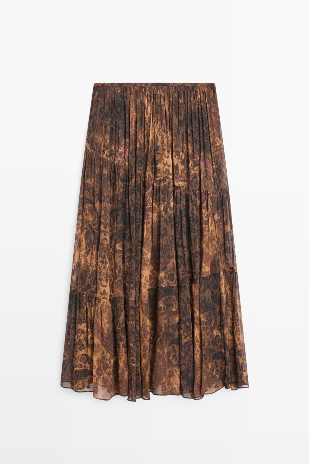 JUPE MIDI FLUIDE ASYMÉTRIQUE