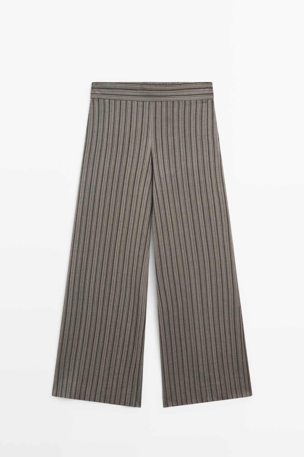 PANTALON LARGE À RAYURES