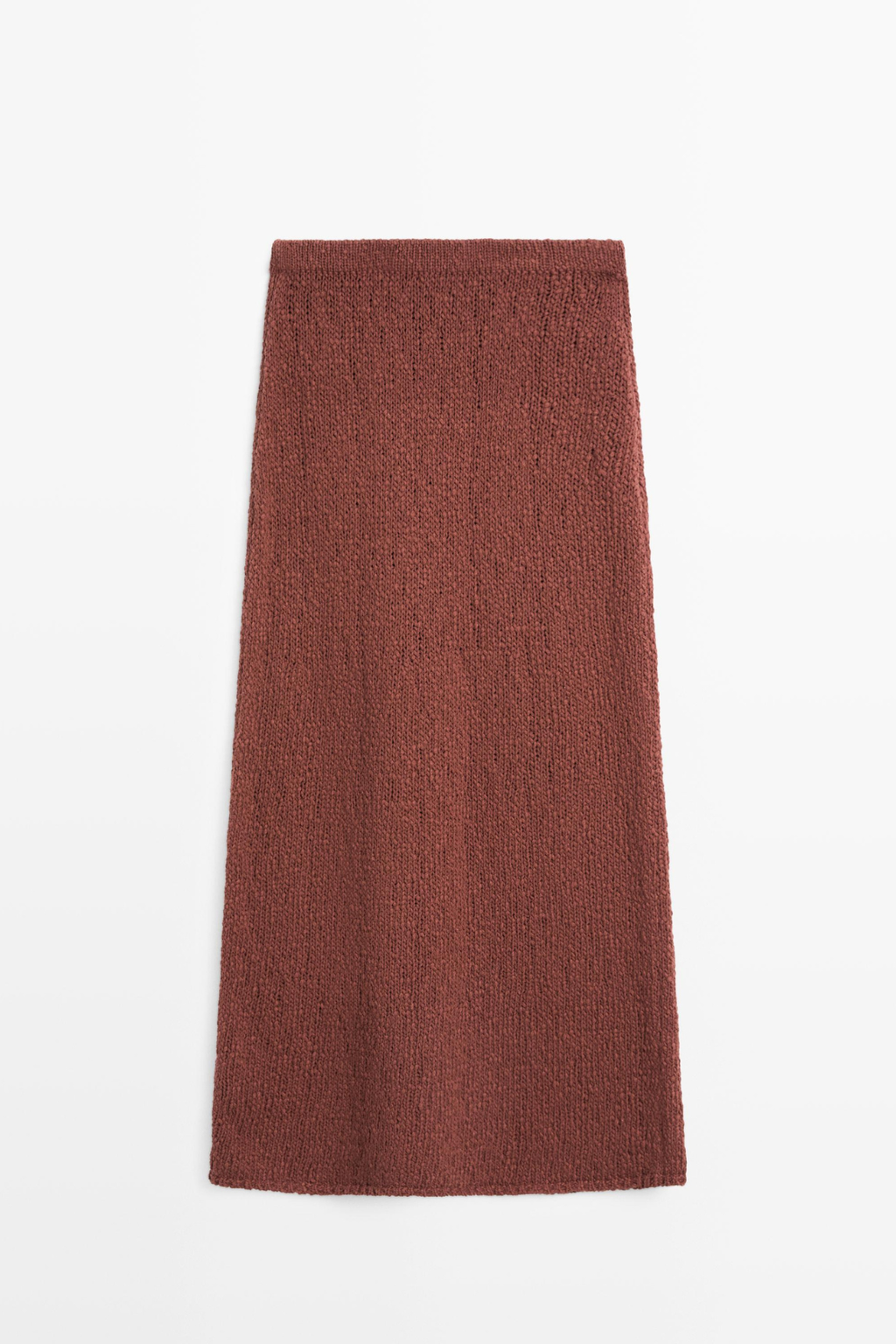 JUPE MIDI EN MAILLE DE COTON